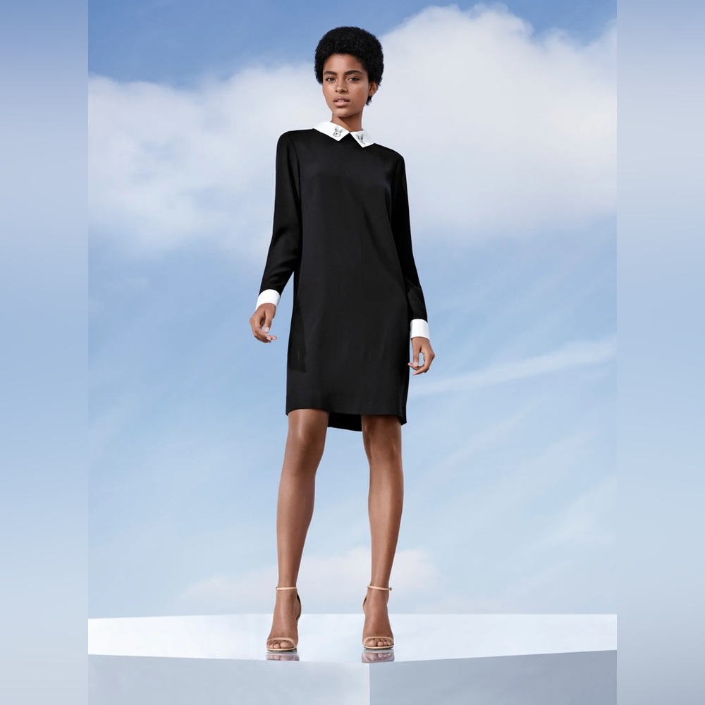 Victoria Beckham for Target Black Collared Dress